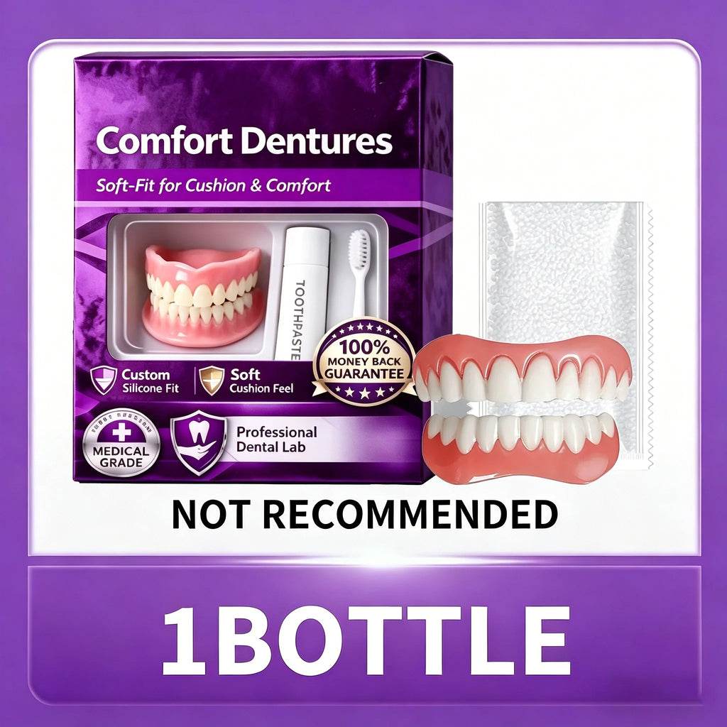 Comfort Fit Cosmetic Silicone Dentures for Natural Smile