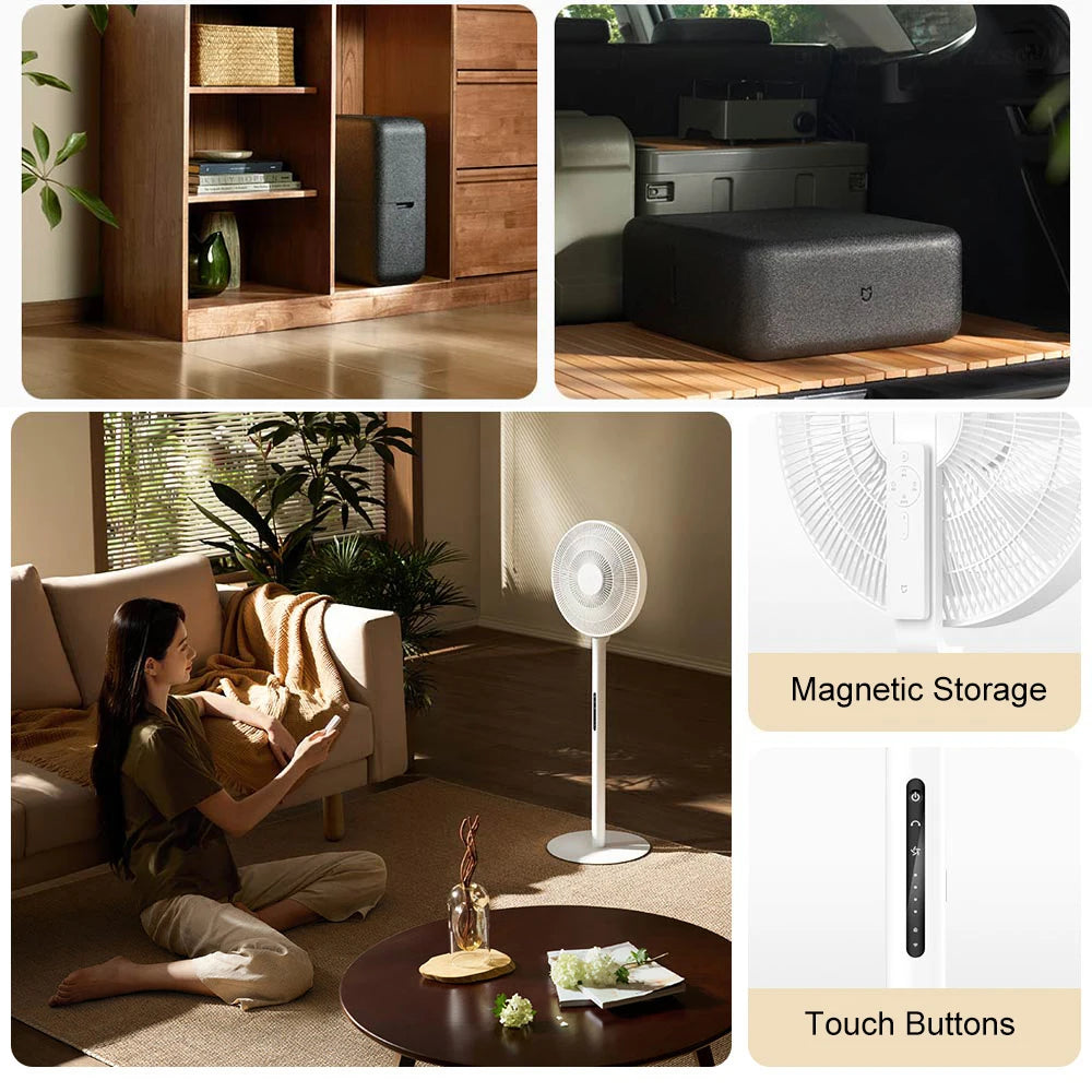 Mijia Smart DC Inverter Floor Fan Pro Ultra Thin Portable Pedestal Fan