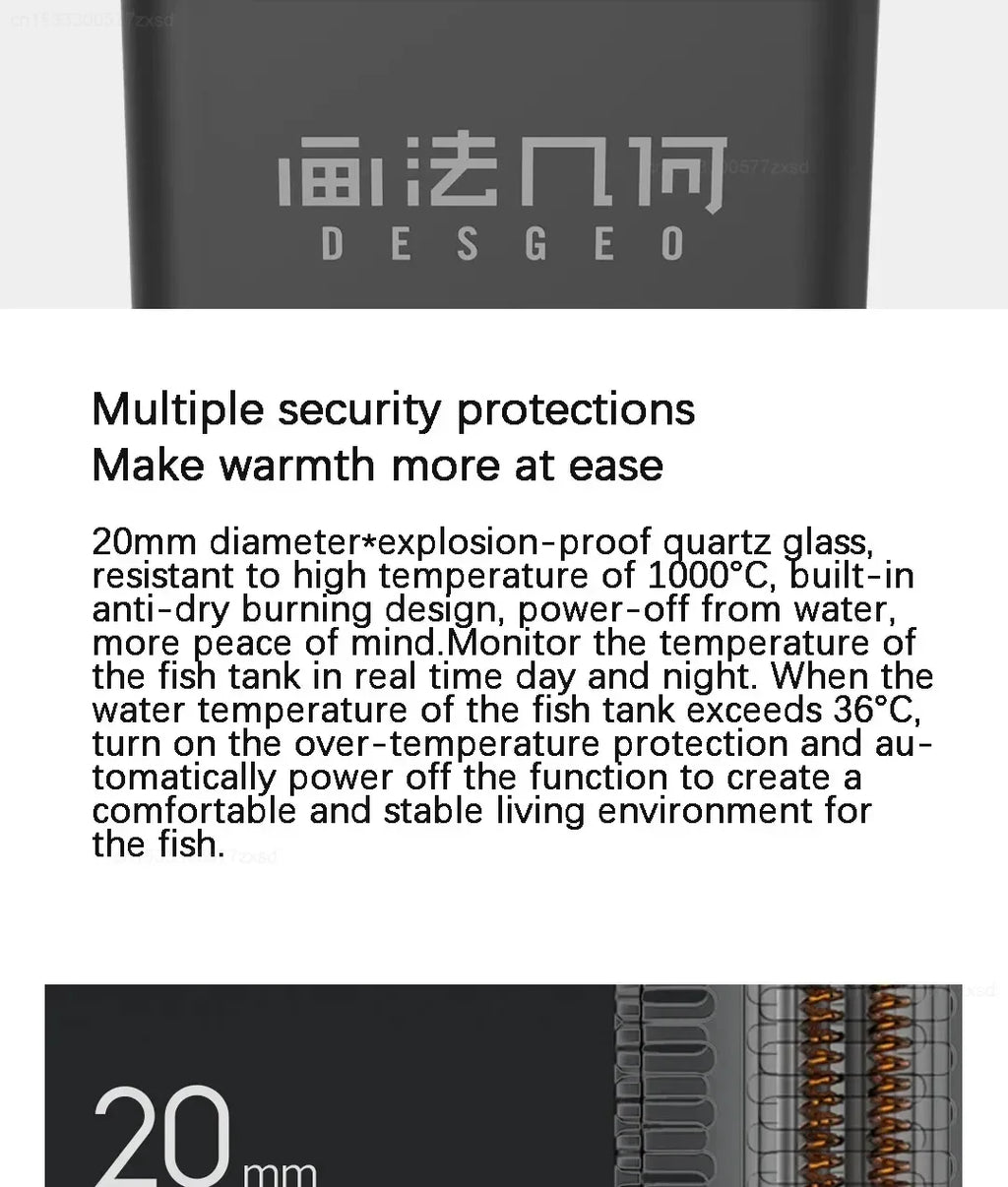 Mijia 50W Smart Aquarium Heater Intelligent Fish Tank Thermostat