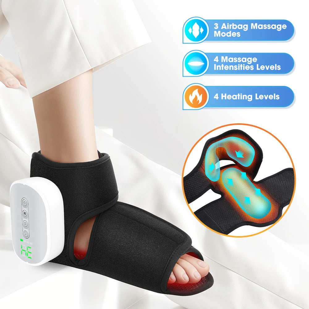 Heated Air Compression Ankle and Foot Massager - 7