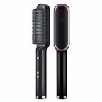 Professional Hair Straightener Brush Ceramic Fast Heating Styling Comb