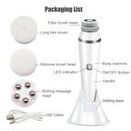 4-in-1 Electric Rotating Facial Cleansing Brush and Massager