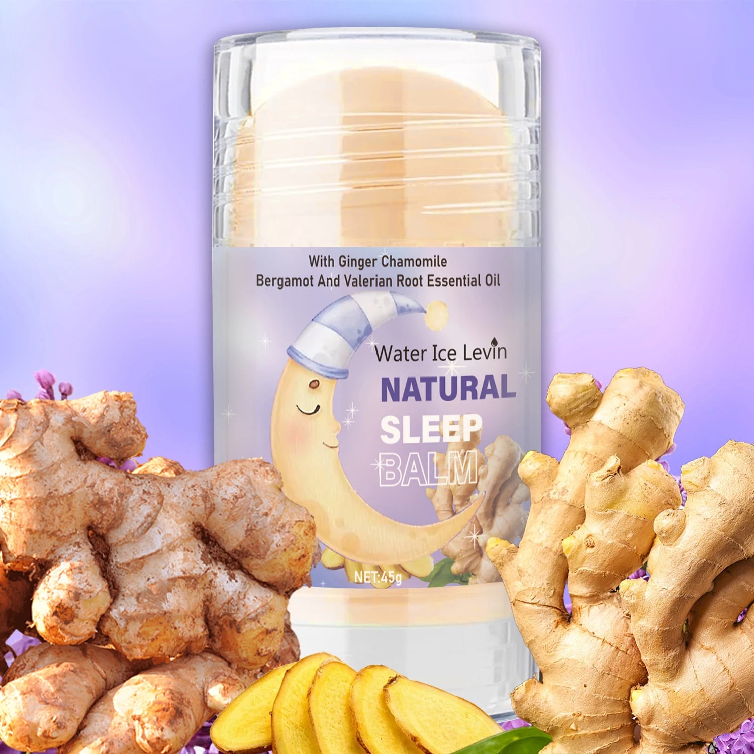 Water Ice Levin Natural Sleep Balm Ginger Chamomile Relaxation Cream 45g - 1