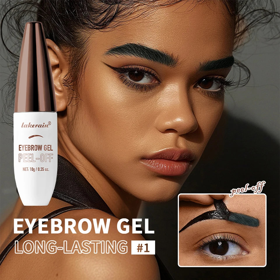 Waterproof Peel-Off Eyebrow Tint Gel for Long-Lasting Brows