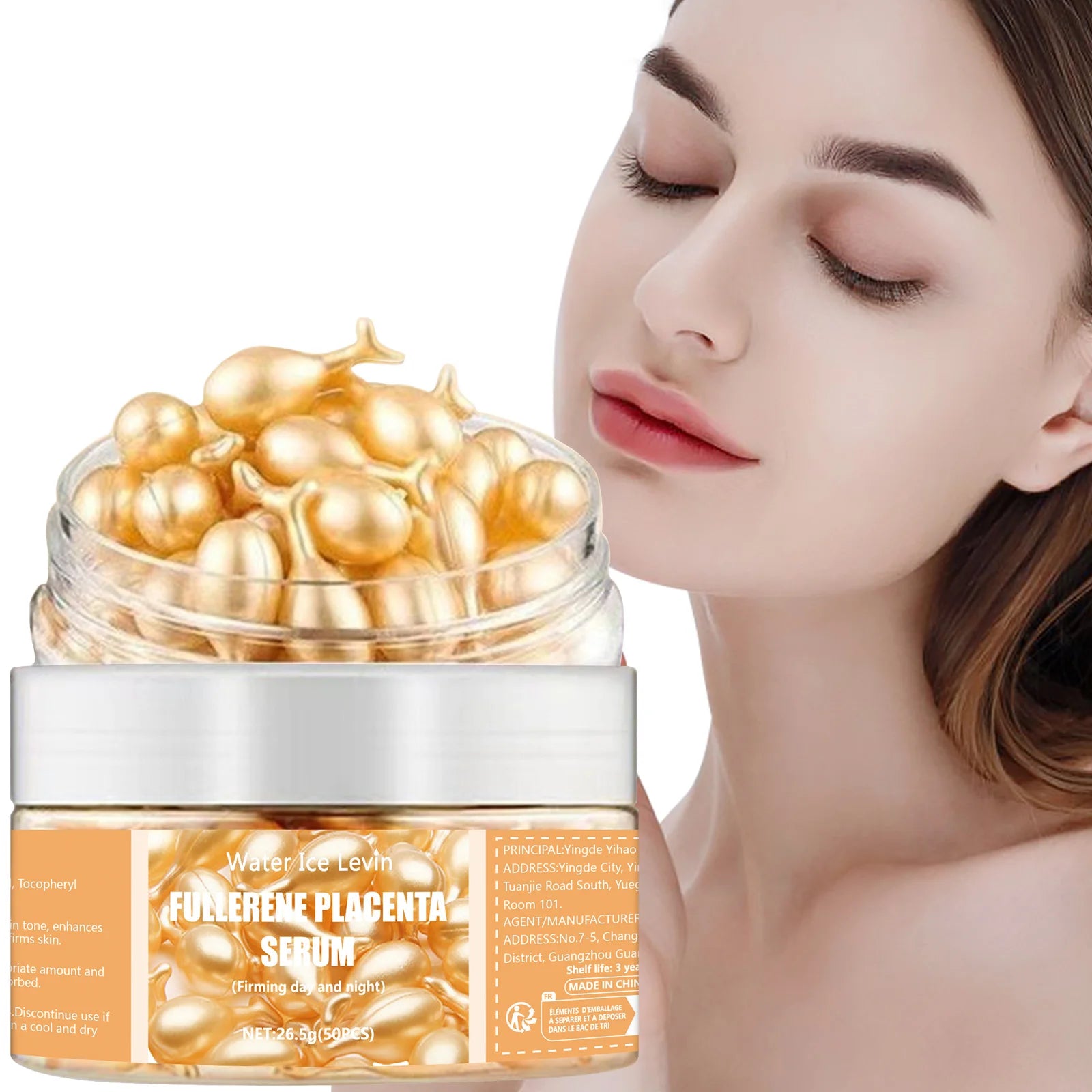Collagen Face Serum Capsules Anti Aging Wrinkle Remover Skin Care - 7