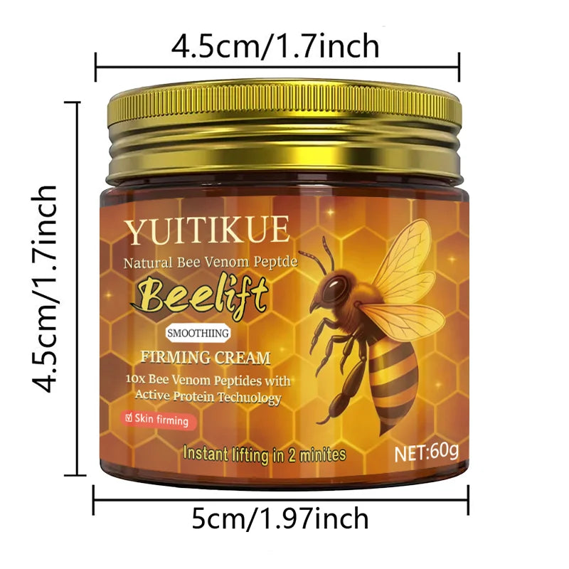 YUITIKUE Bee Venom Firming Cream Anti-Aging Face Moisturizer 60g - 8