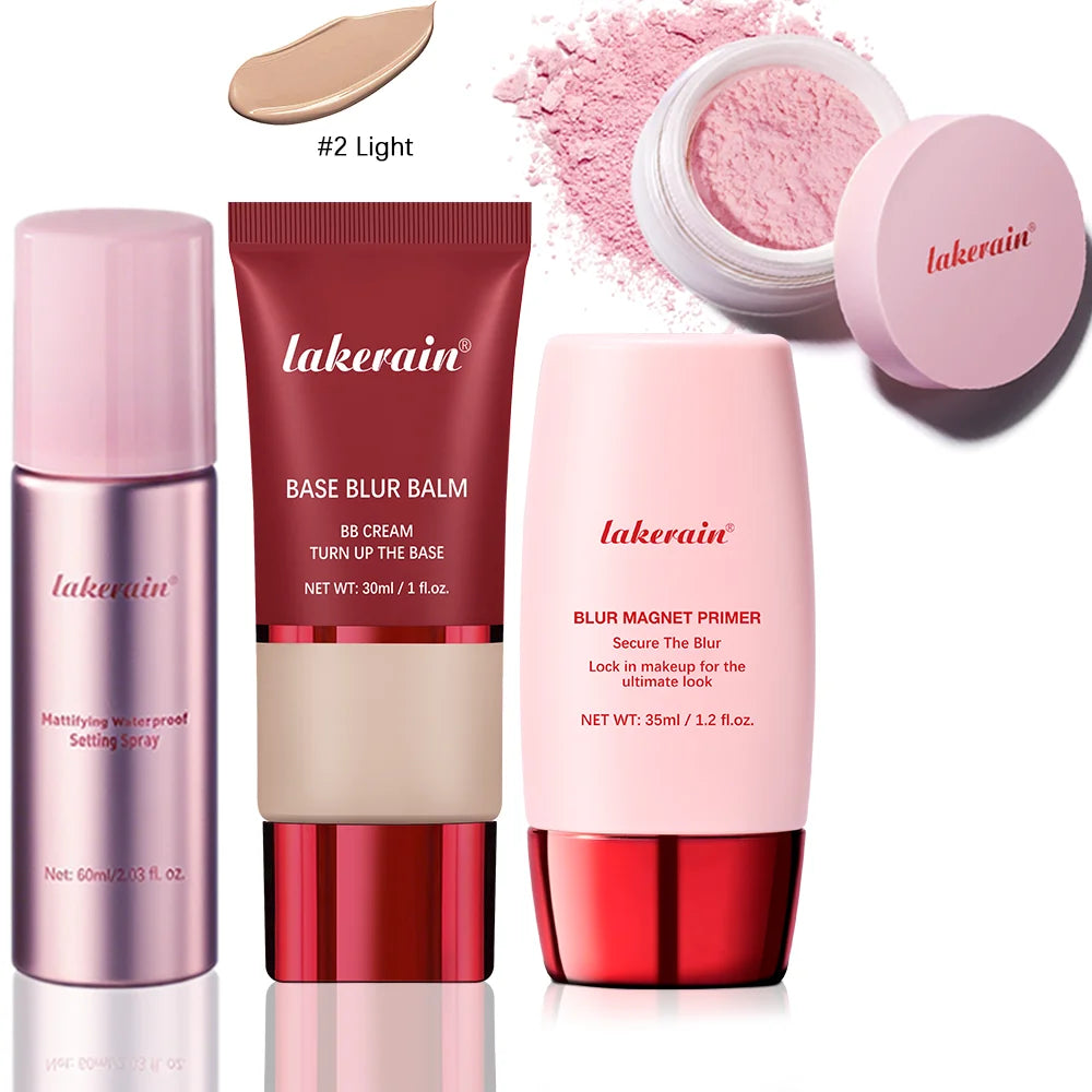 4-Piece Long-Lasting Matte Face Makeup Set - 1