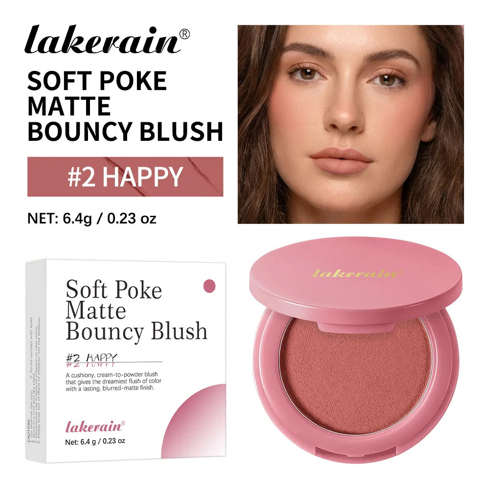 Matte Cream to Powder Bouncy Blush for Natural Flush