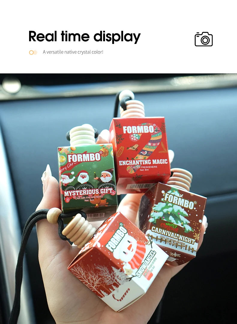 4pc Christmas Car Air Freshener Set Hanging Perfume Diffuser - 23