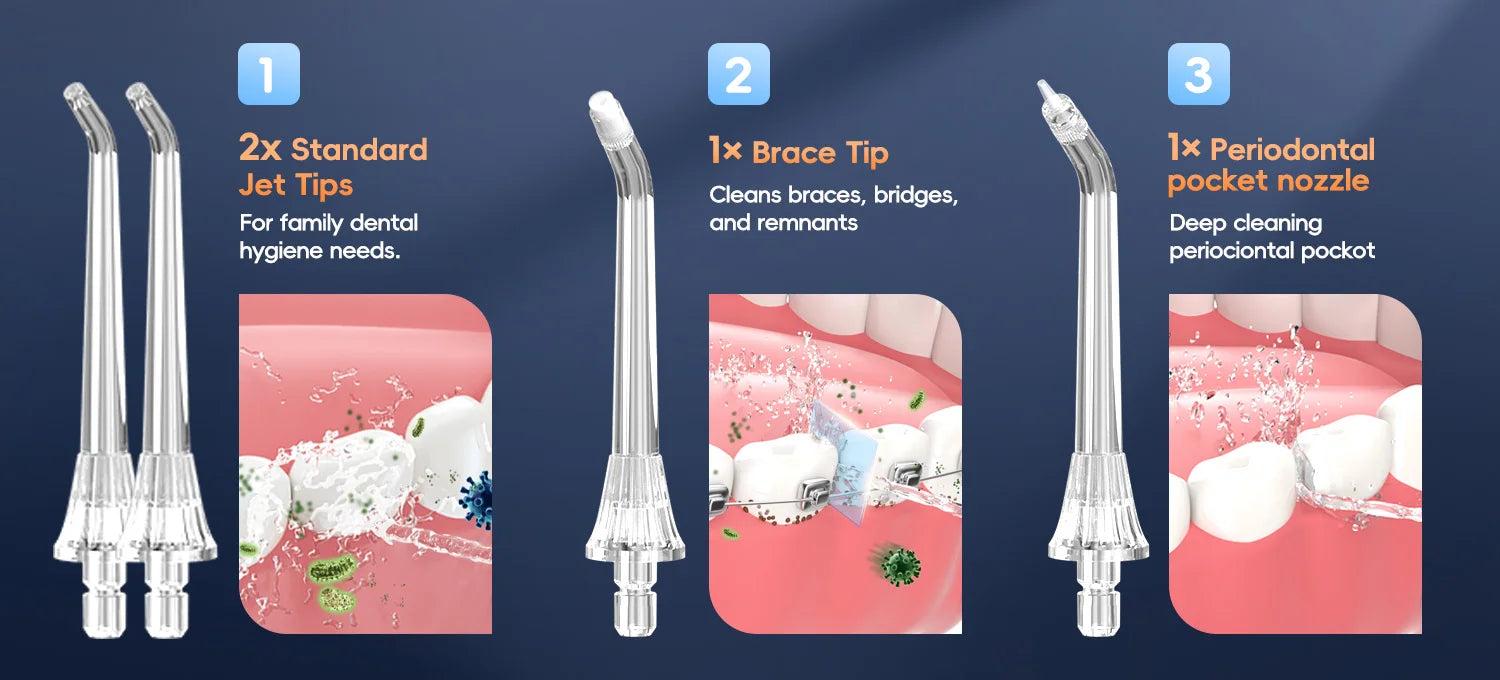 Portable Cordless Water Flosser for Teeth Cleaning and Gum Health - 10