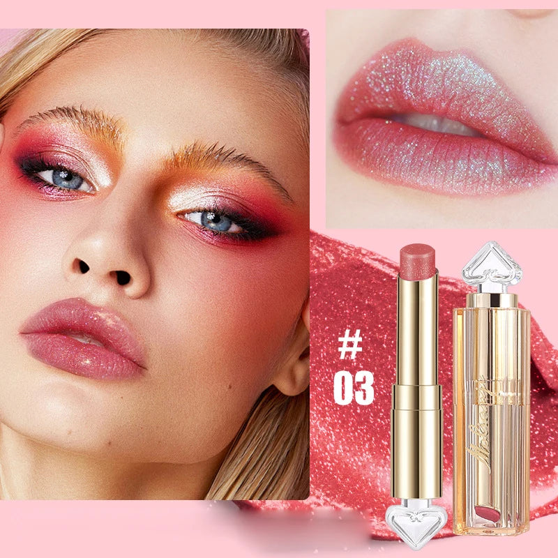 Shiny Lipstick Waterproof Long Lasting Glitter Lip Gloss - 21