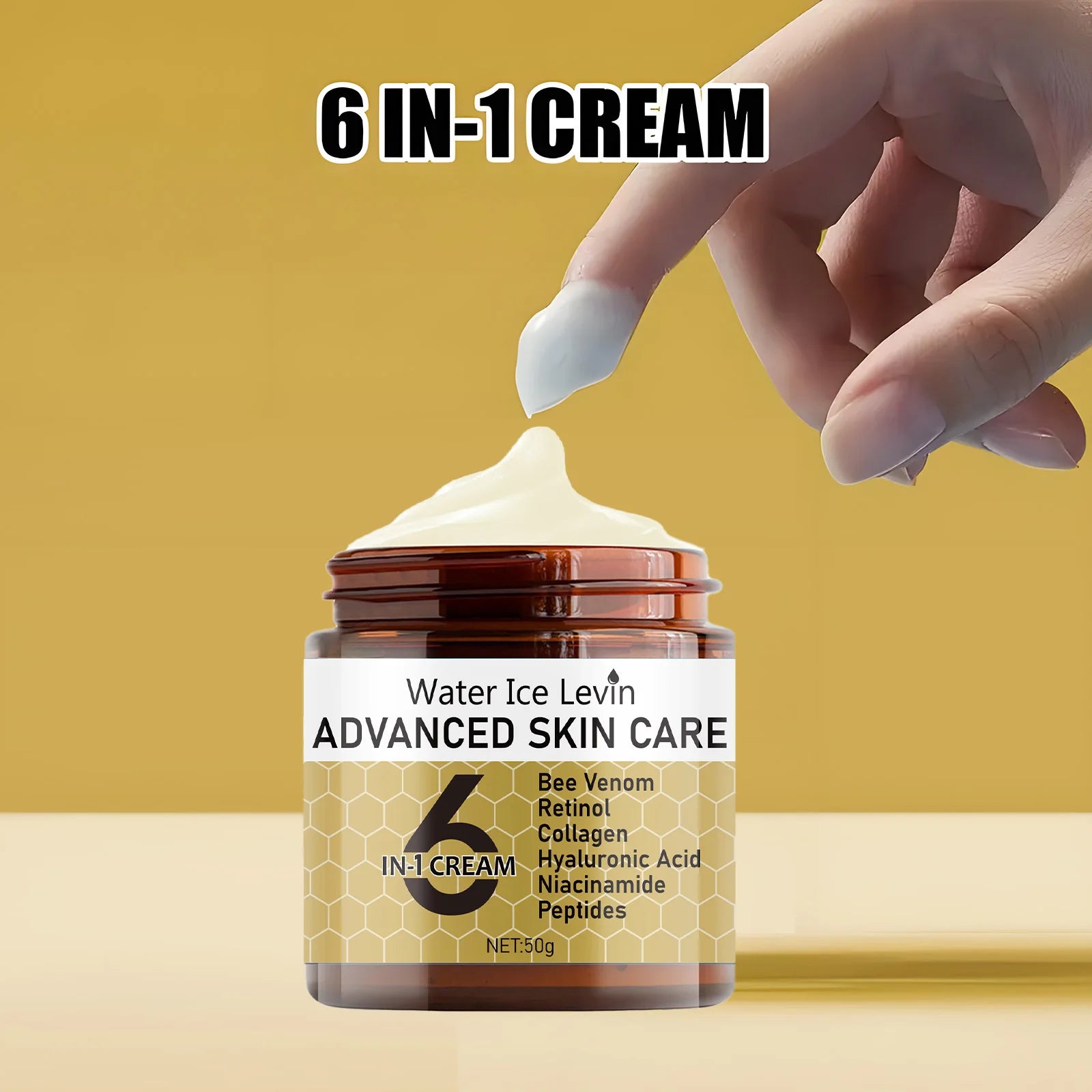 6 in 1 Anti Aging Face Cream Moisturizer for Wrinkles and Fine Lines - 5