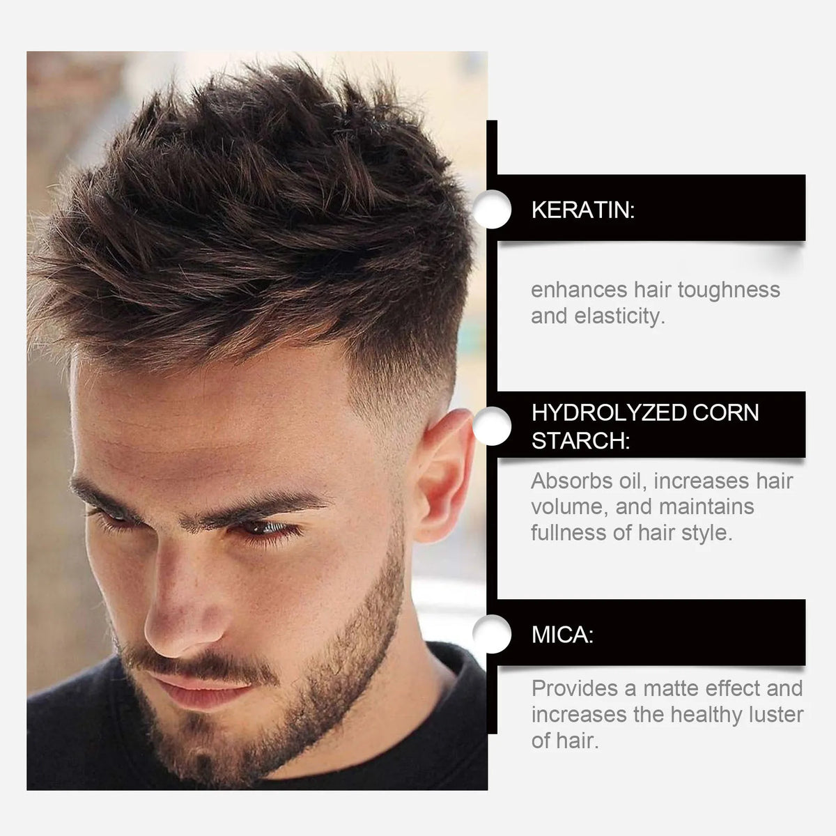 Meidian Hair Volumizing Powder Texture Styling Dust for Men