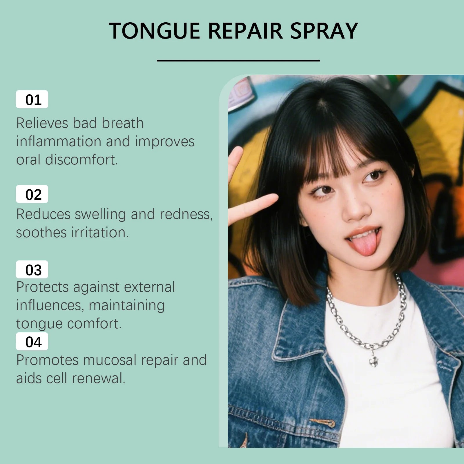 Tongue Repair Spray for Fresh Breath and Oral Comfort - 10