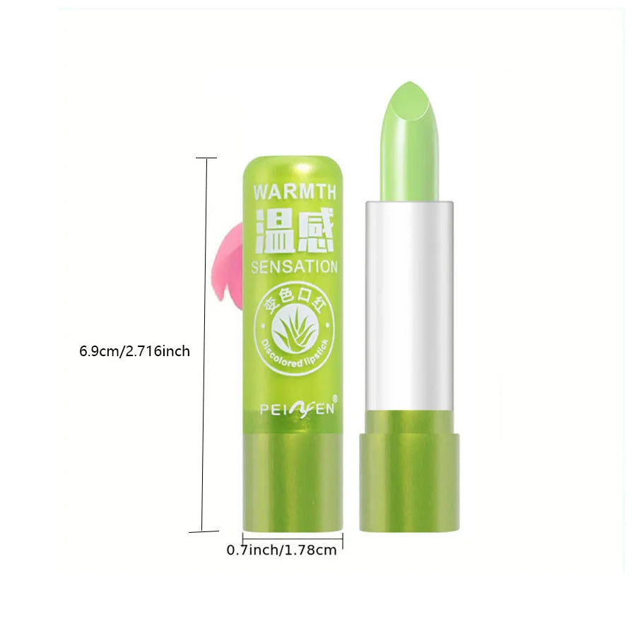 12PCS Aloe Vera Moisturizing Color Changing Lip Balm Set - 4