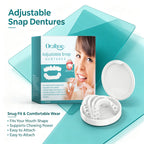 Adjustable Snap-On Dentures for Instant Smile Repair