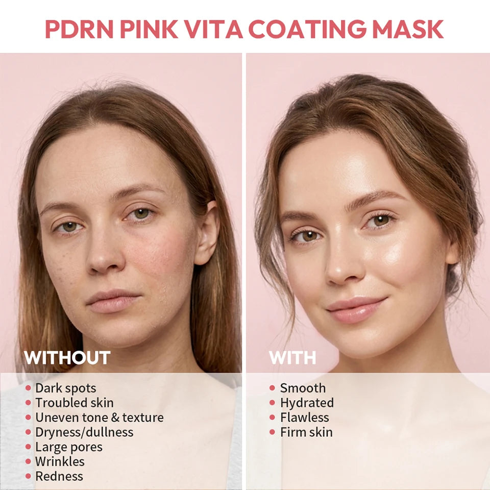 Salmon DNA PDRN Pink Vitamin Hydrating Facial Sheet Mask