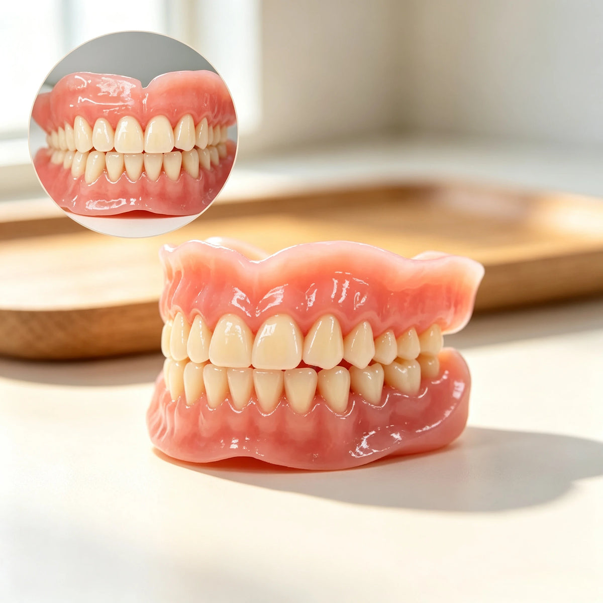 Realistic Temporary Denture Set for Comfortable Smile