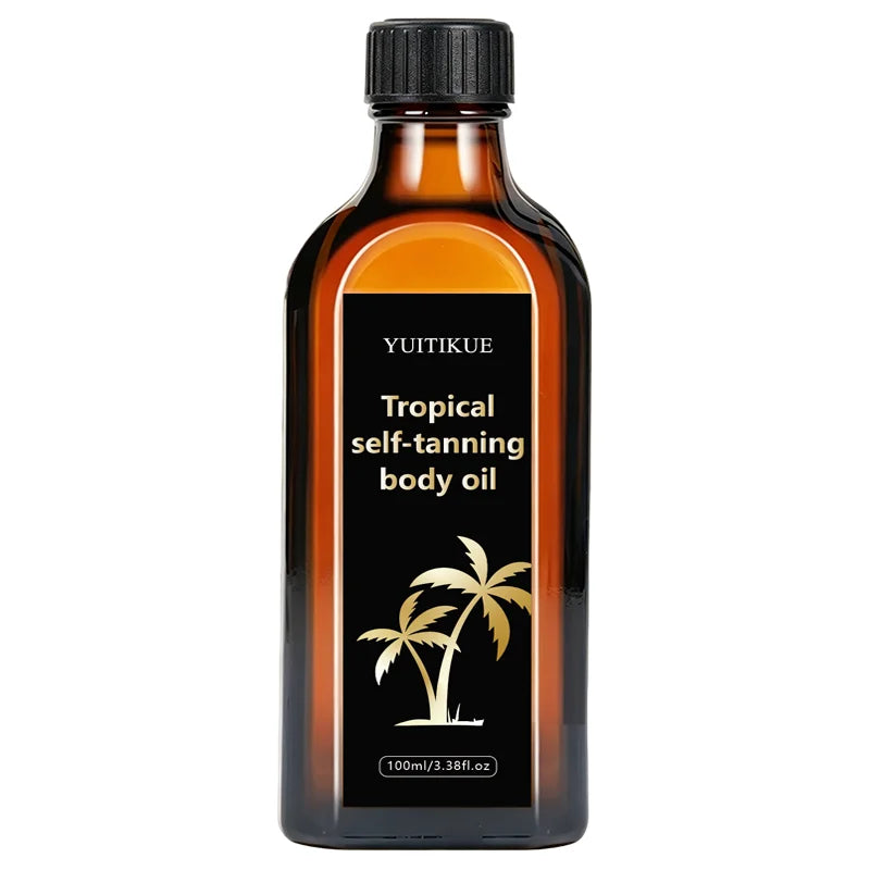 YUITIKUE Tropical Self Tanning Body Oil Natural Bronze Glow 100ml