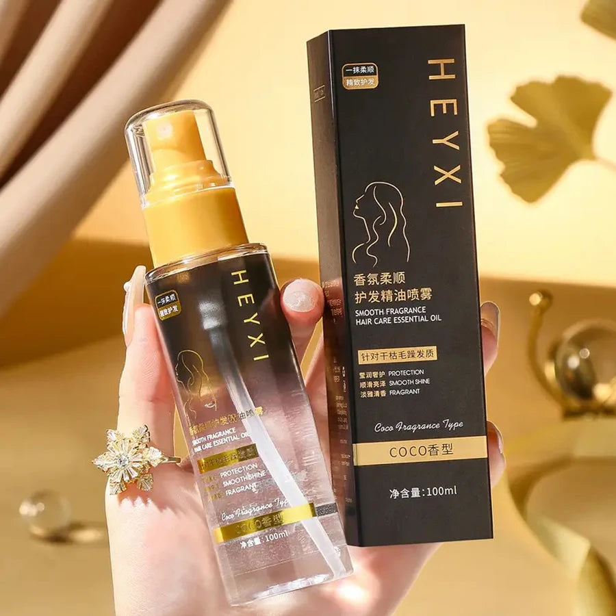 HEYXI Smooth Hair Care Essential Oil Spray for Dry Hair and Split Ends