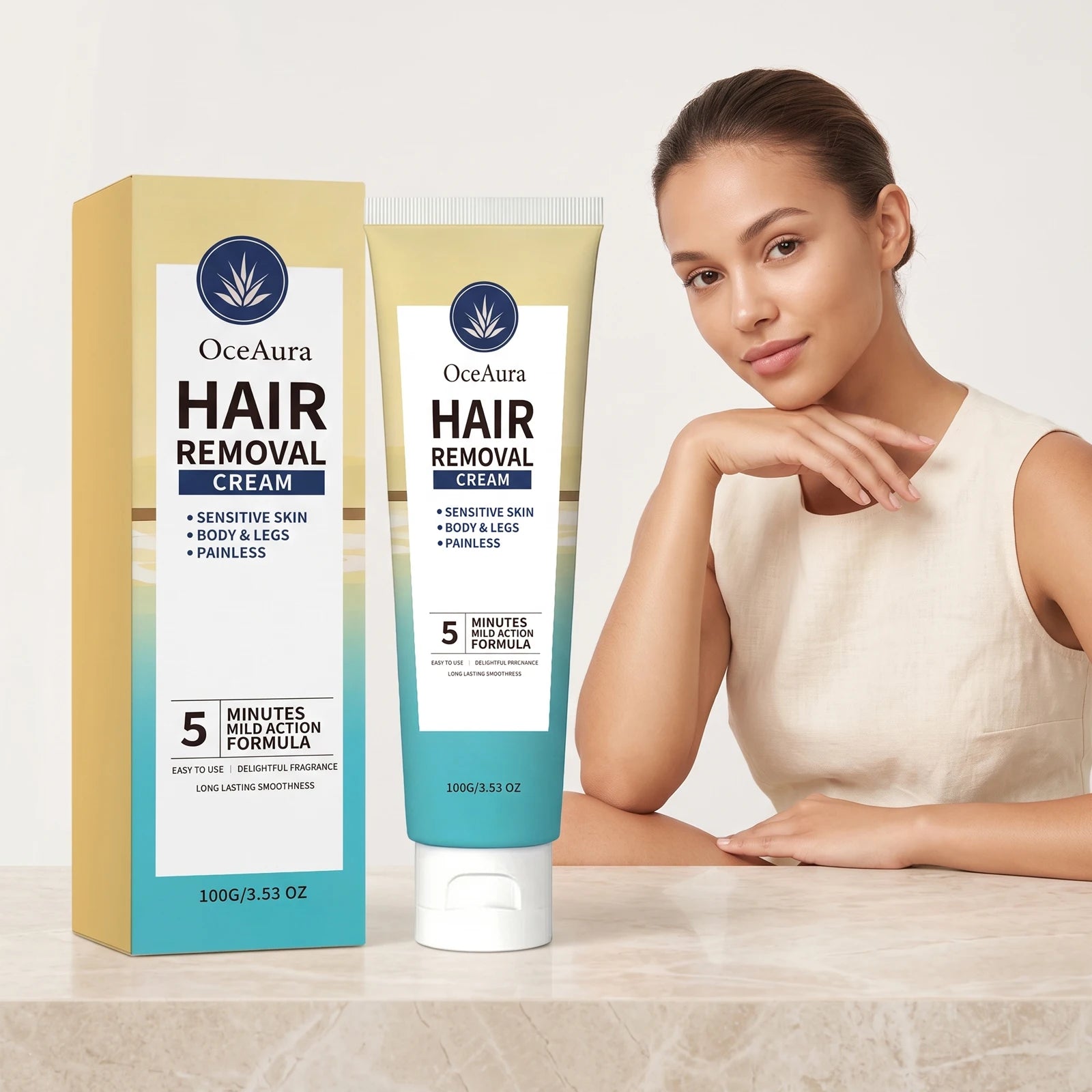 Painless Hair Removal Cream for Sensitive Skin - 1