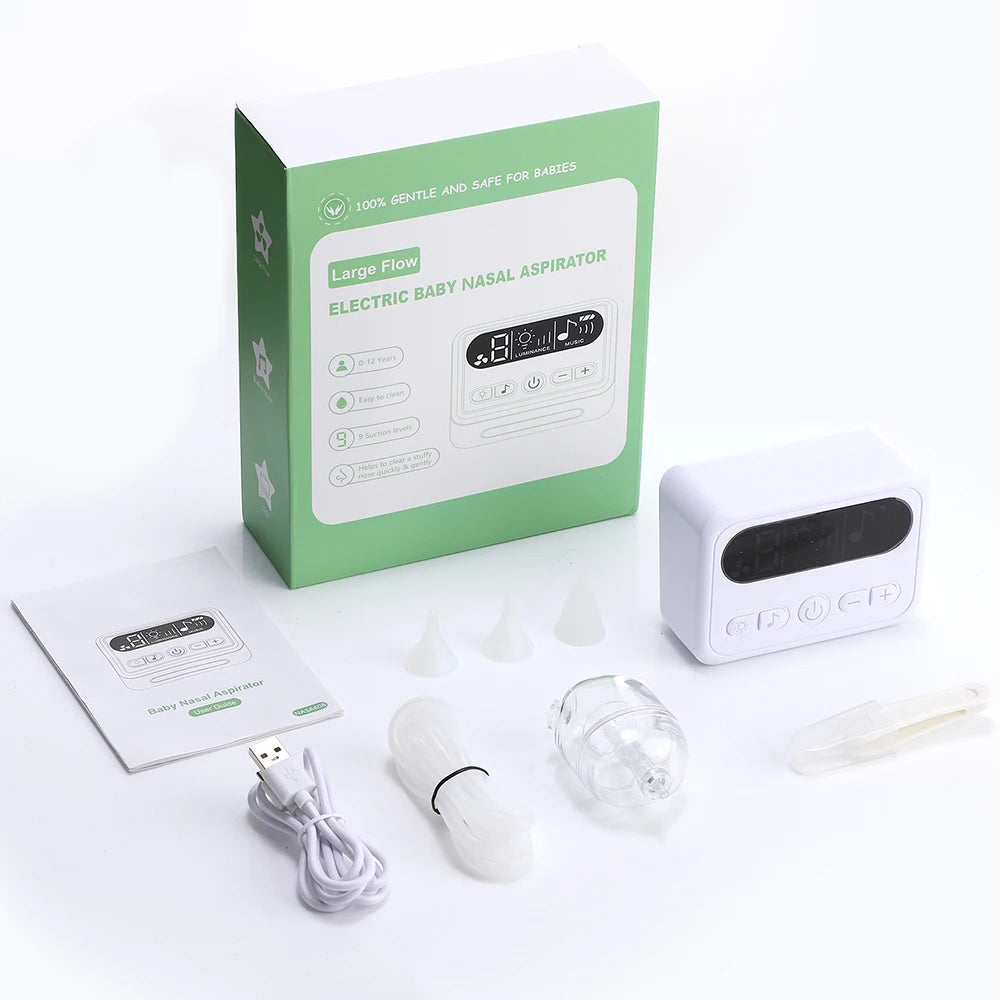 Electric Baby Nasal Aspirator with Music and Gentle Suction