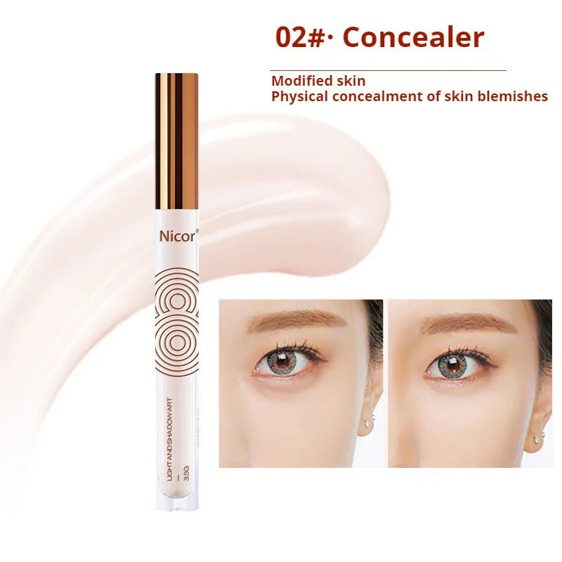 Nicor High Gloss Concealer Stick Waterproof Face Makeup
