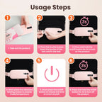 Cordless Menstrual Heating Pad with Vibration Massage