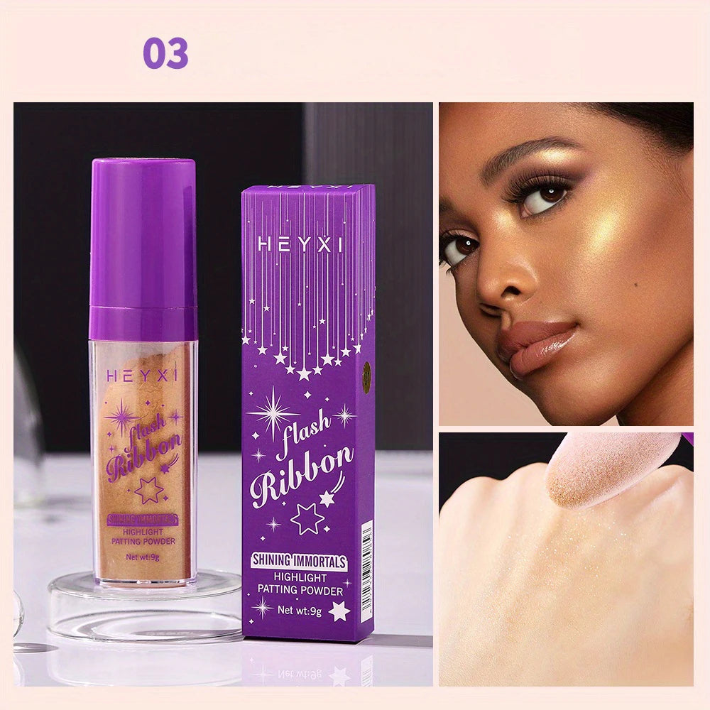 HEYXI Glitter Highlighter Powder Shimmer Makeup for Face Hair and Body