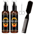 Beard Wash and Conditioner Grooming Kit for Men