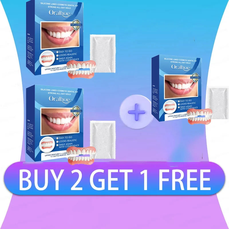 Comfort Fit Silicone Denture Set for Instant Smile Enhancement - 7
