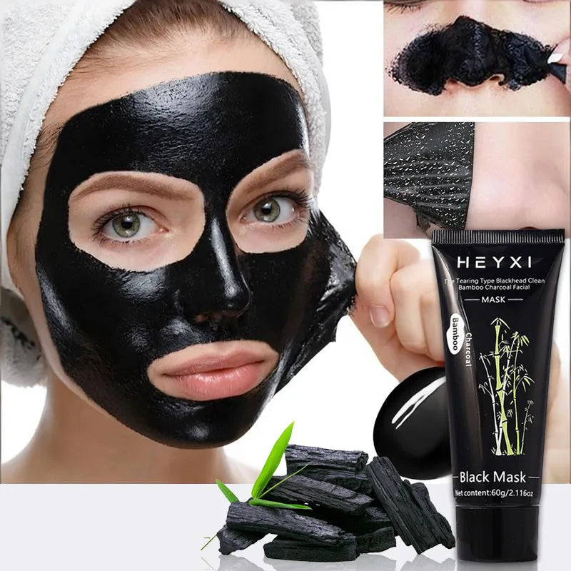HEYXI Bamboo Charcoal Peel Off Facial Mask for Deep Pore Cleansing - 2