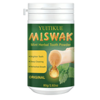 Yuitikue Miswak Mint Herbal Tooth Powder Natural Teeth Whitening 80g
