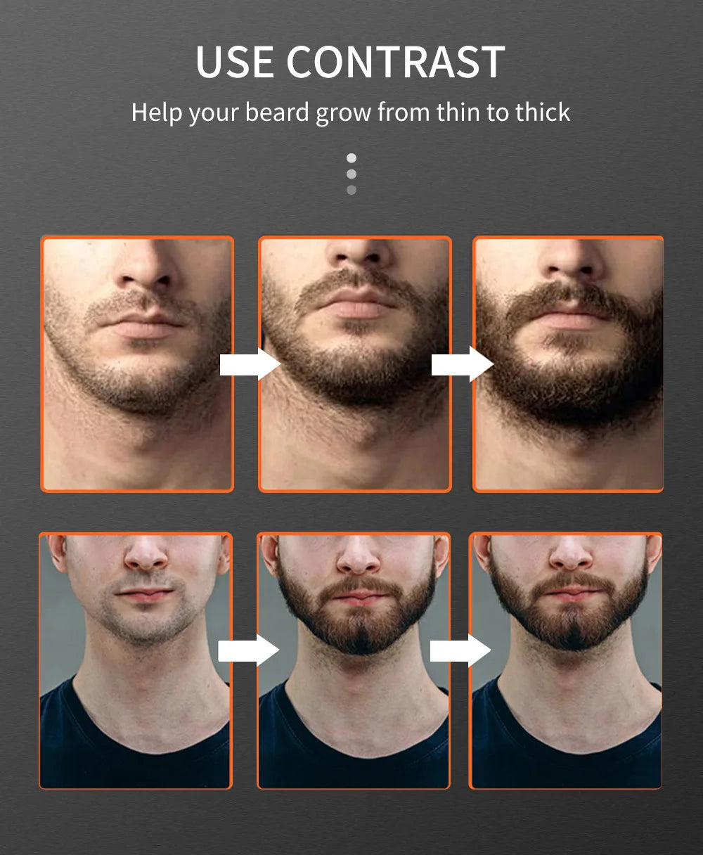 Qanzire Beard Growth Oil Natural Facial Hair Care and Grooming Serum - 9