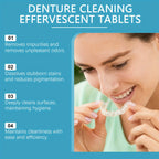 Effervescent Denture Cleaning Tablets for Deep Stain Removal