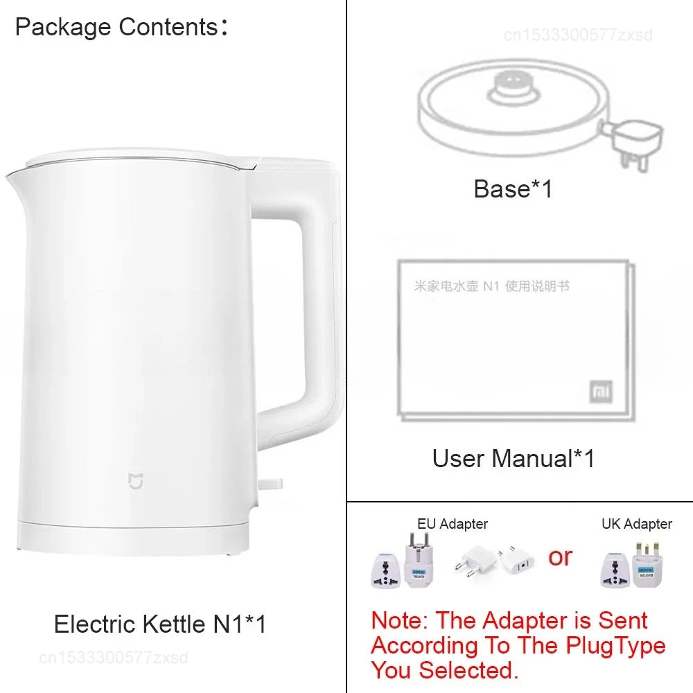 Mijia N1 Electric Kettle 1.5L Fast Boiling Stainless Steel Water Heater