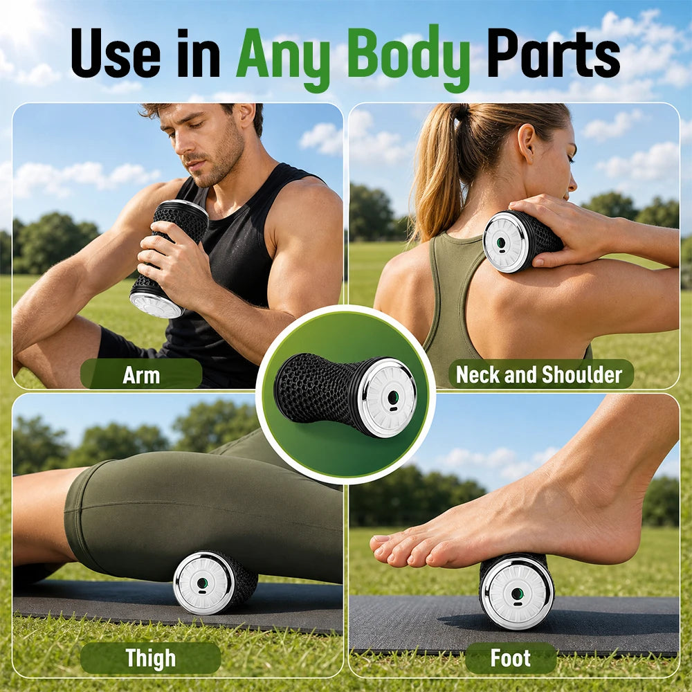 Electric Vibrating Muscle Massage Roller for Deep Tissue Recovery - 4