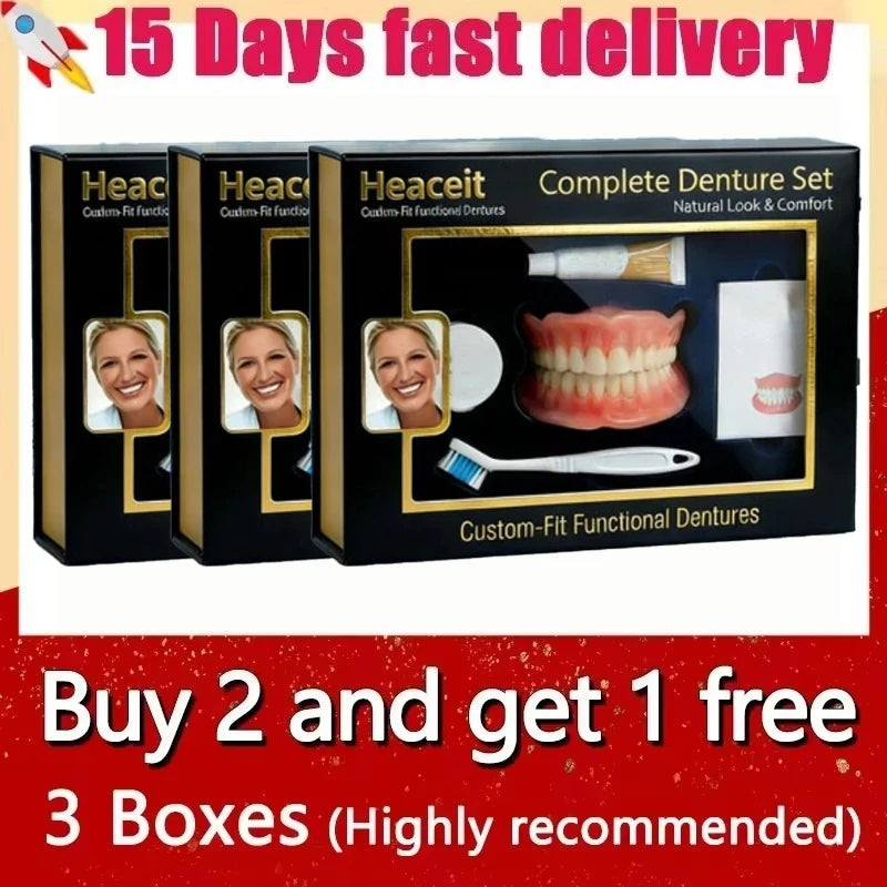 Comfort Fit Fake Teeth Set for Natural Smile