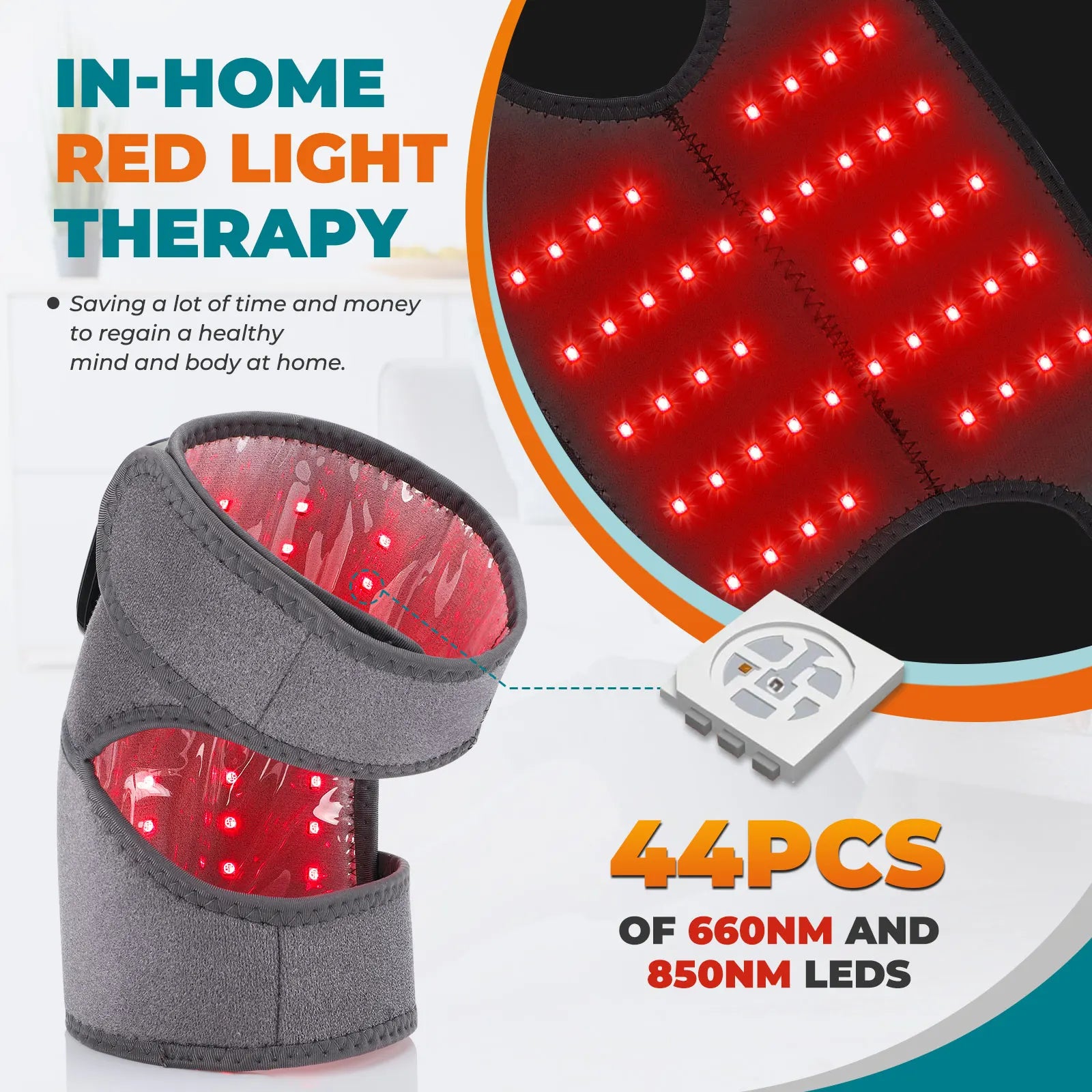 Cordless Heated Knee and Joint Massage Wrap - 3