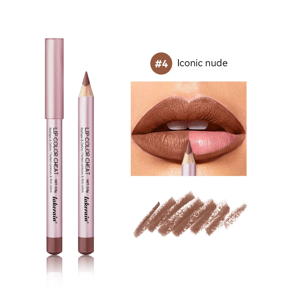 Waterproof Long-Lasting Matte Lip Liner Pencil Set