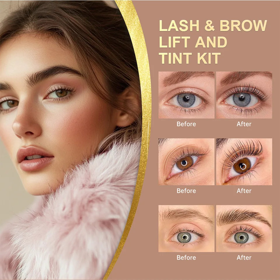 Professional Lash Lift and Brow Tinting Kit for Salon and Home Use - 9