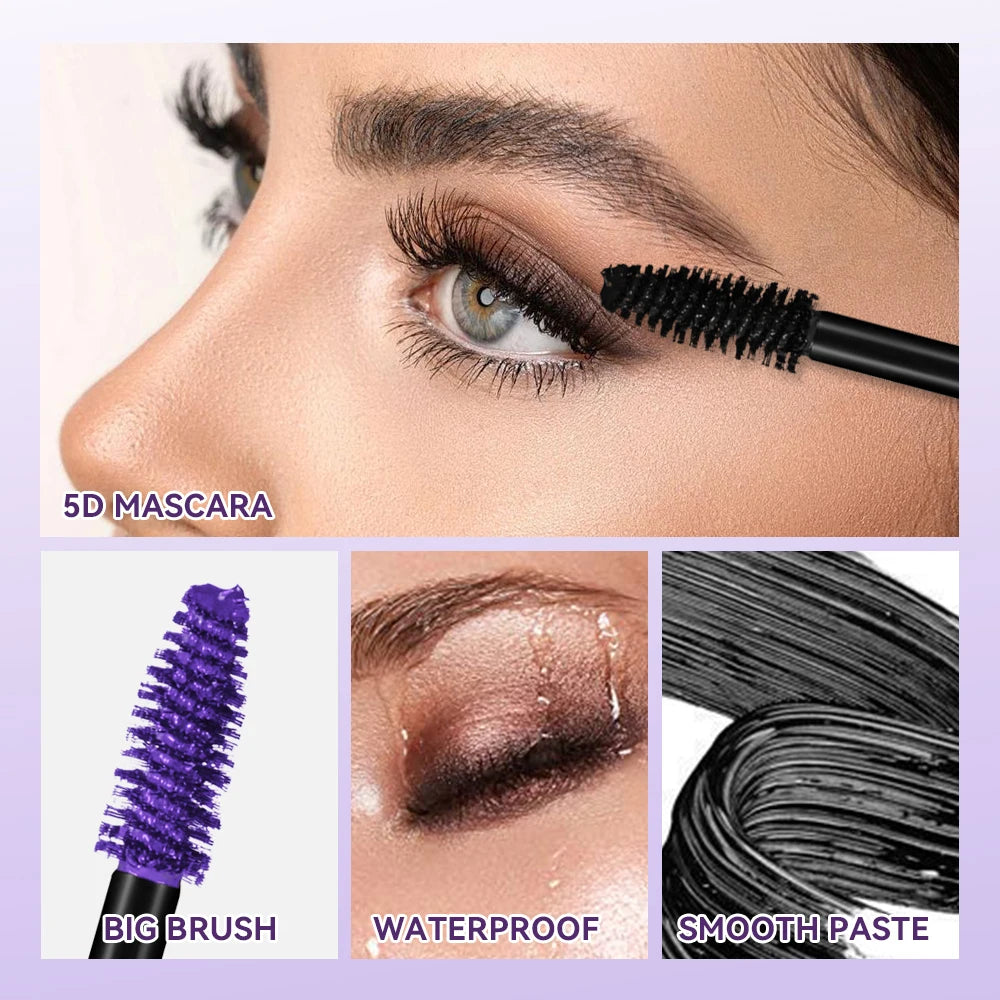 5D Waterproof Lengthening and Volumizing Mascara