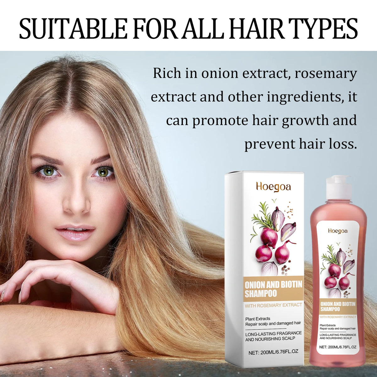 Onion and Biotin Hair Strengthening Shampoo