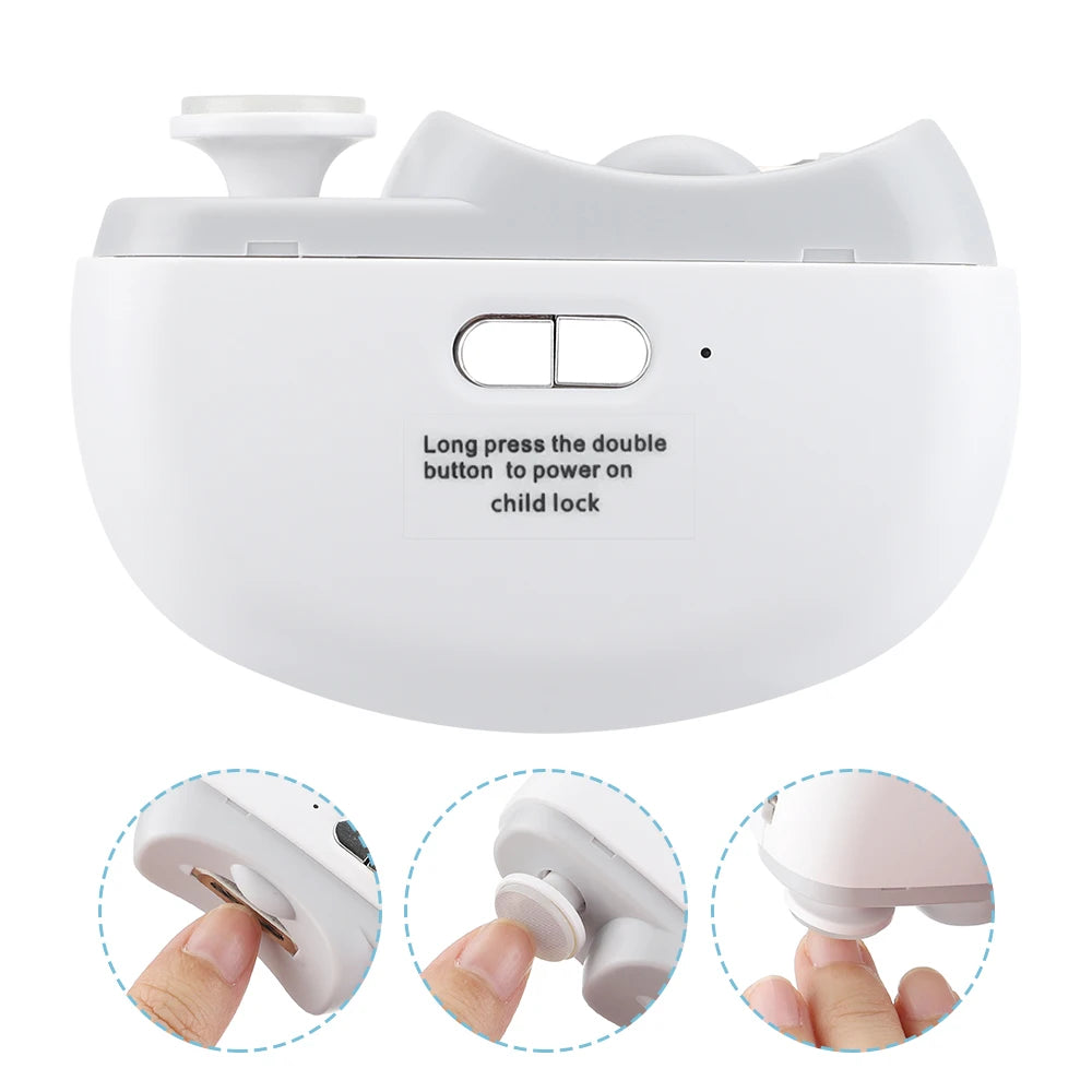 Automatic Electric Nail Clipper with LED Light for Adults and Kids - 1