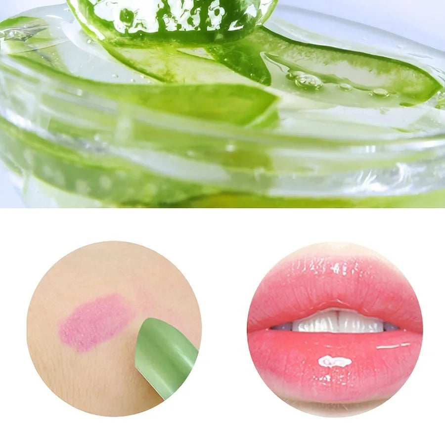 6pcs Aloe Vera Lipstick Color Changing Moisturizing Lip Balm Set