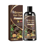 3 in 1 Herbal Ginger Hair Dye Shampoo for Gray and White Hair Coverage