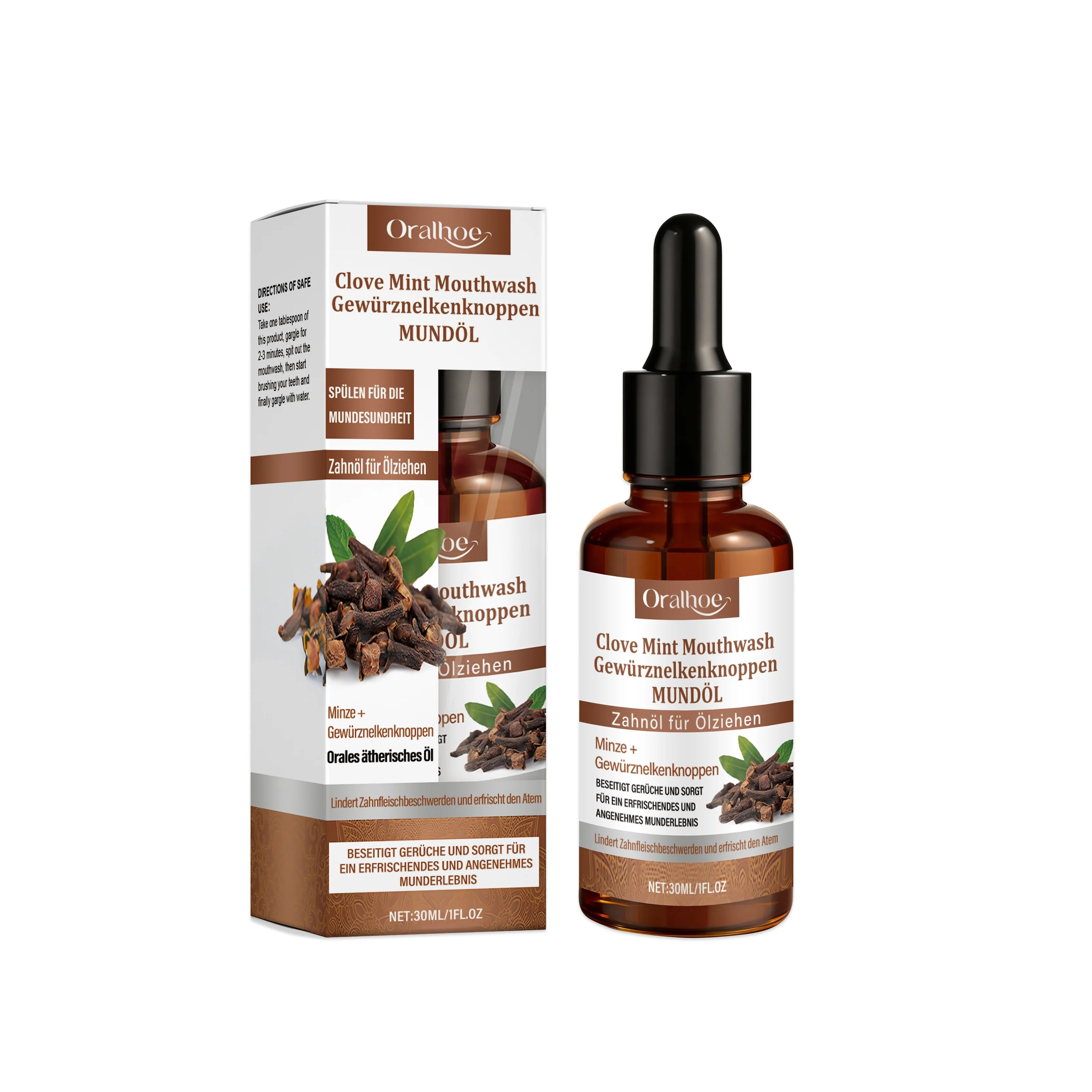 Clove Mint Mouthwash for Bad Breath and Oral Hygiene - 6