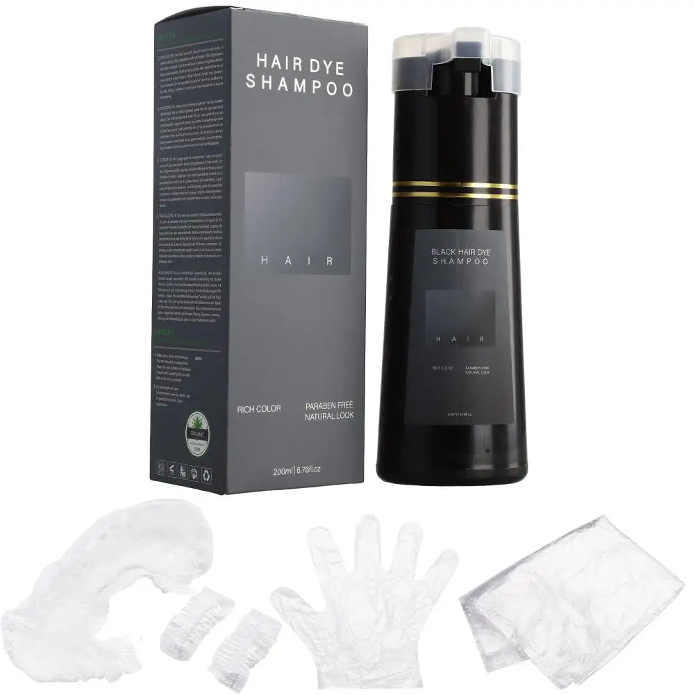 200ML Instant Hair Color Shampoo for Gray Hair Coverage - 15