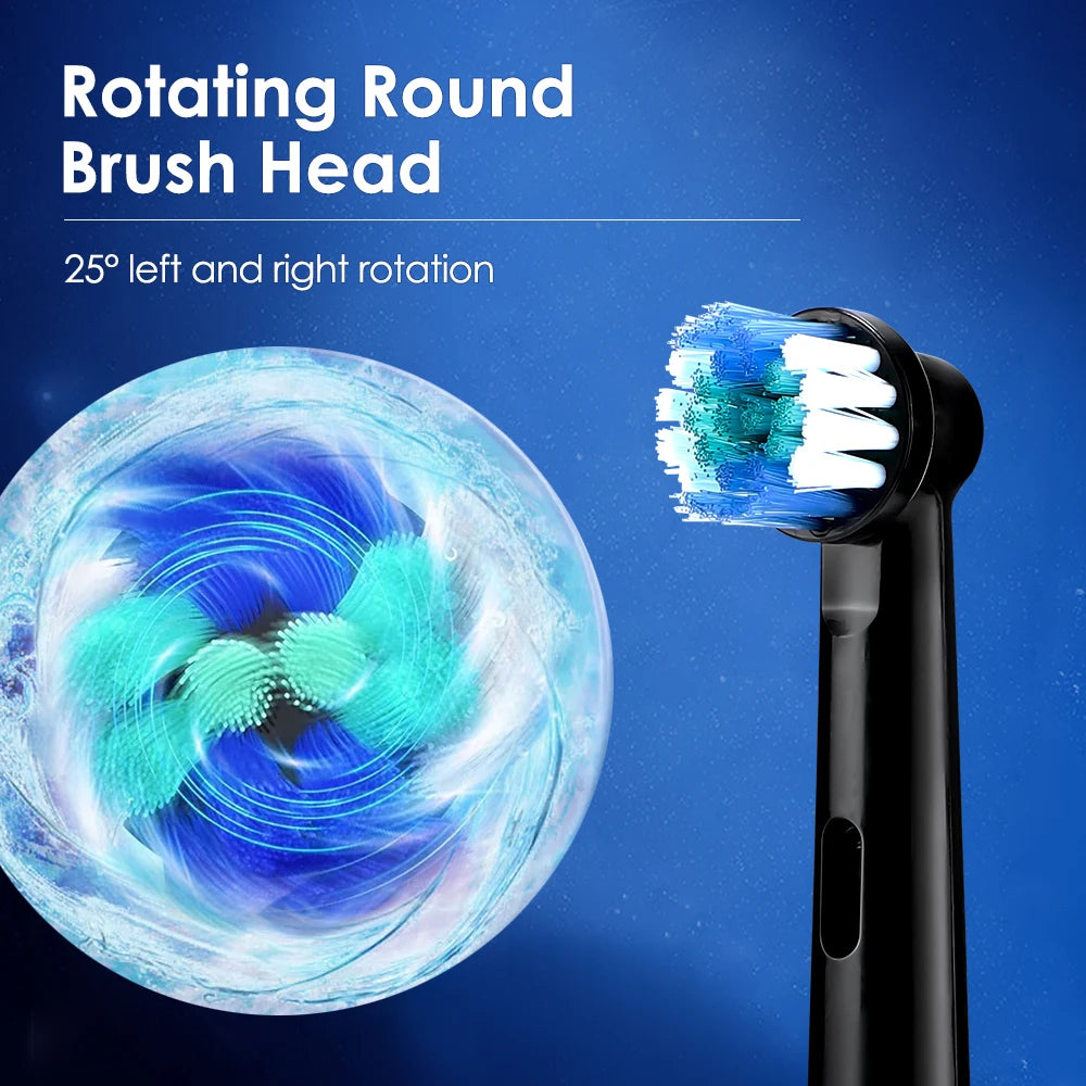 Rechargeable Rotating Electric Toothbrush with 4 Replacement Heads - 3