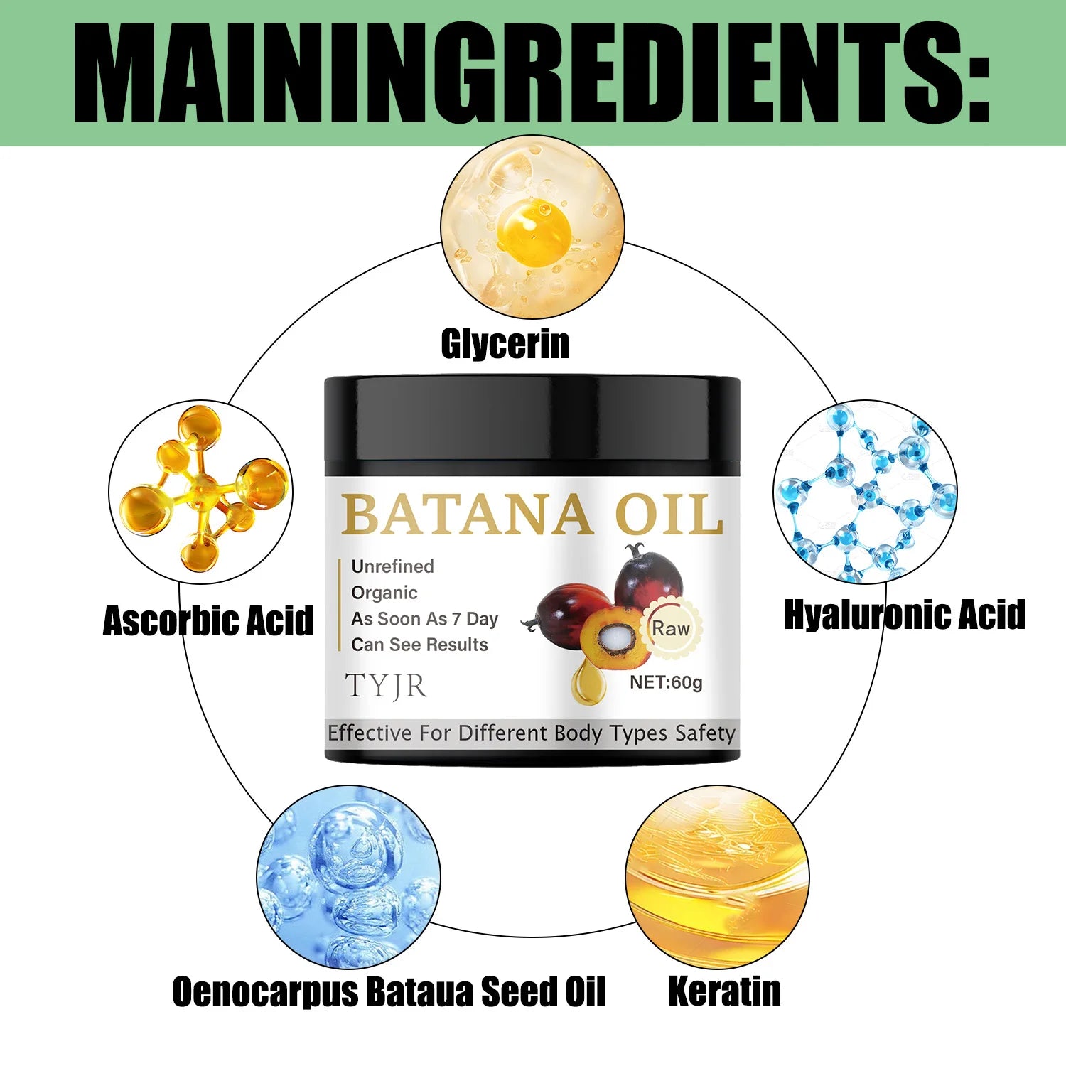 Batana Oil Hair Mask Repair Treatment 60g
